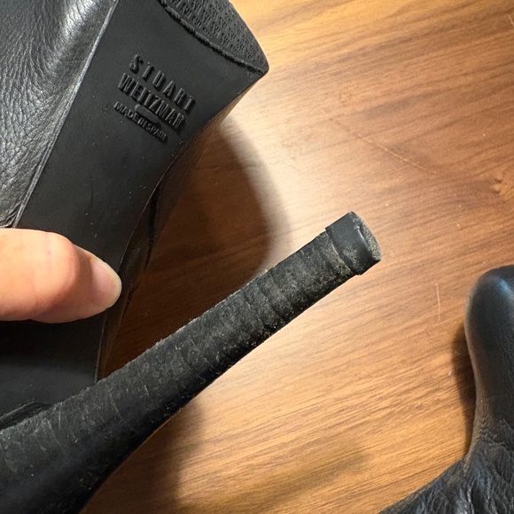 Stuart Weitzman Black Ankle Boots - Picture 8 of 10